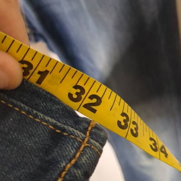 Levis 527 Slim Bootcut Dark Wash Denim Jeans 32 32 - Picture 7 of 9